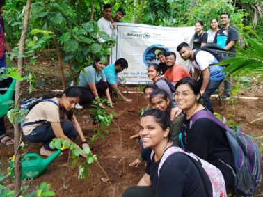 Tree Plantation Drive at Ismail Yusuf College